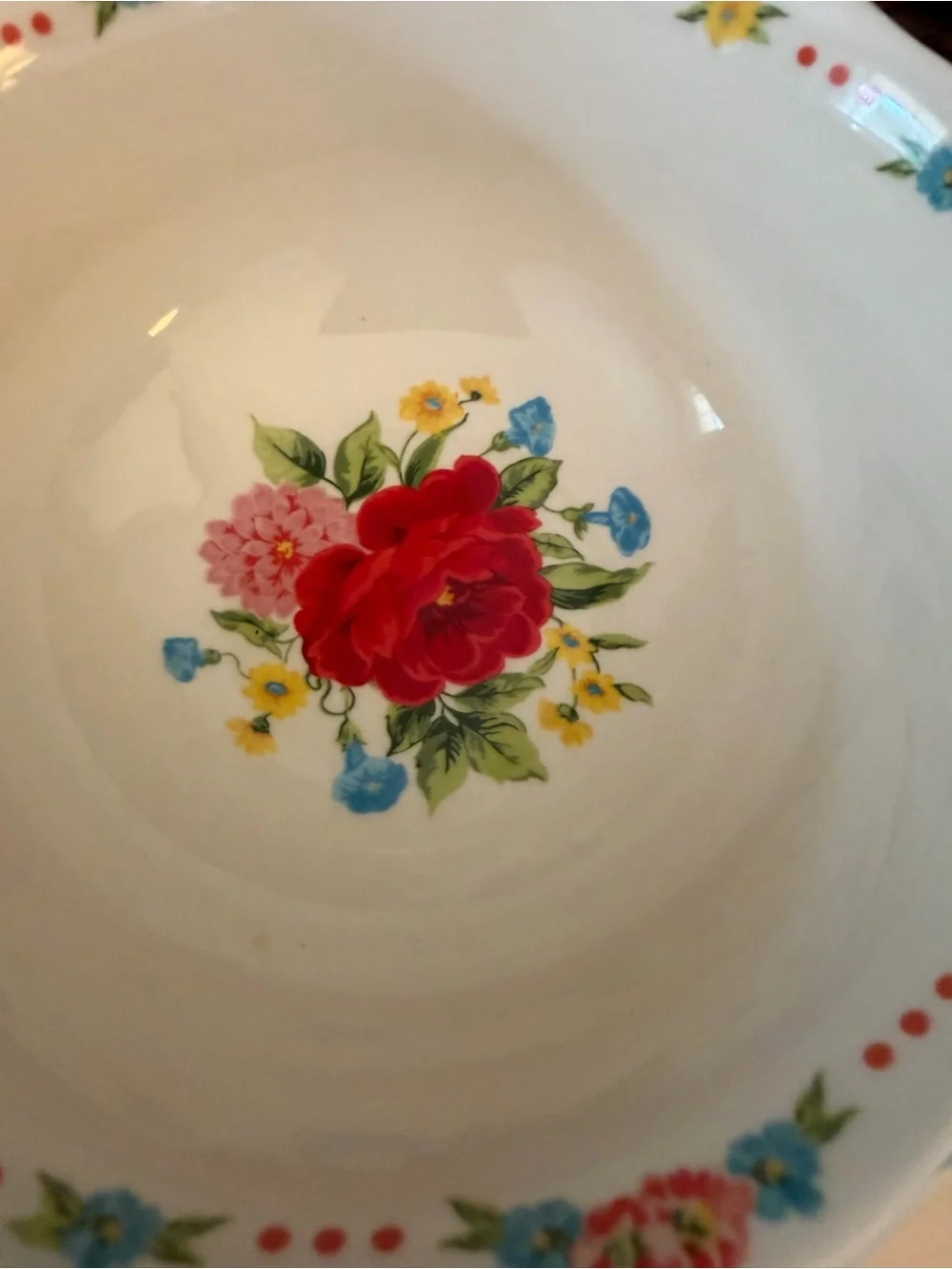 The Pioneer Woman Flea Market 3-Piece Ceramic Nesting Bowl Set Floral Retired